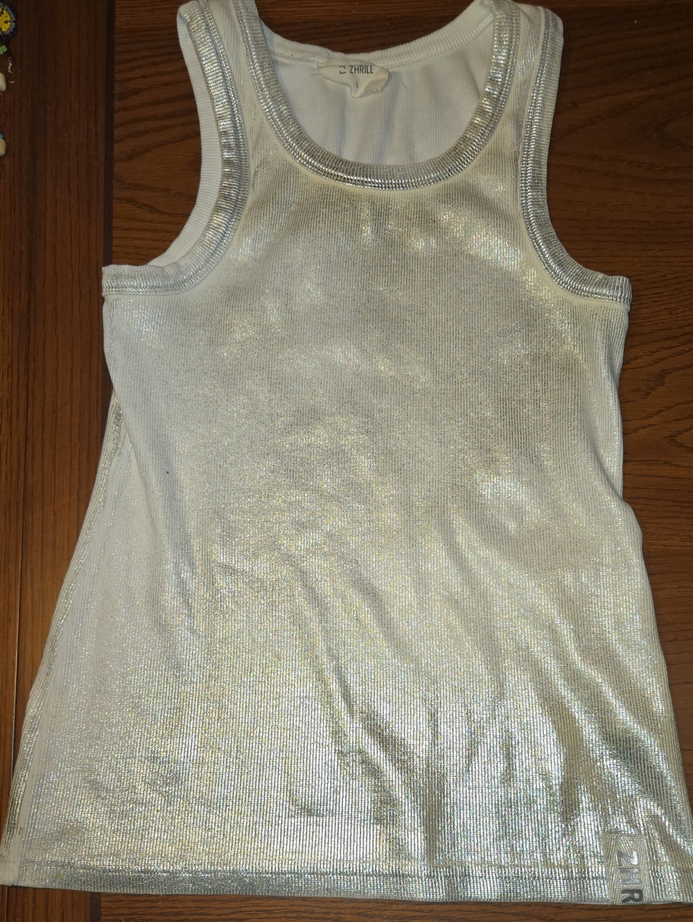 ZHRILL Metallic Ribbed Tank - Picture 5 of 10